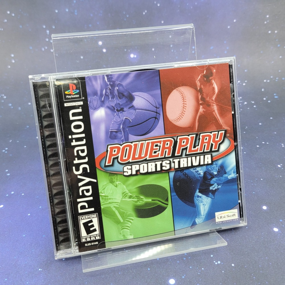Power Play Sports Trivia Sony PlayStation PS1 2002 Ubi Soft SLUS-01445 Complete